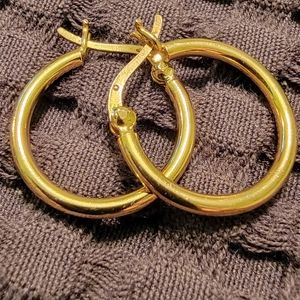 Gold hoop earrings